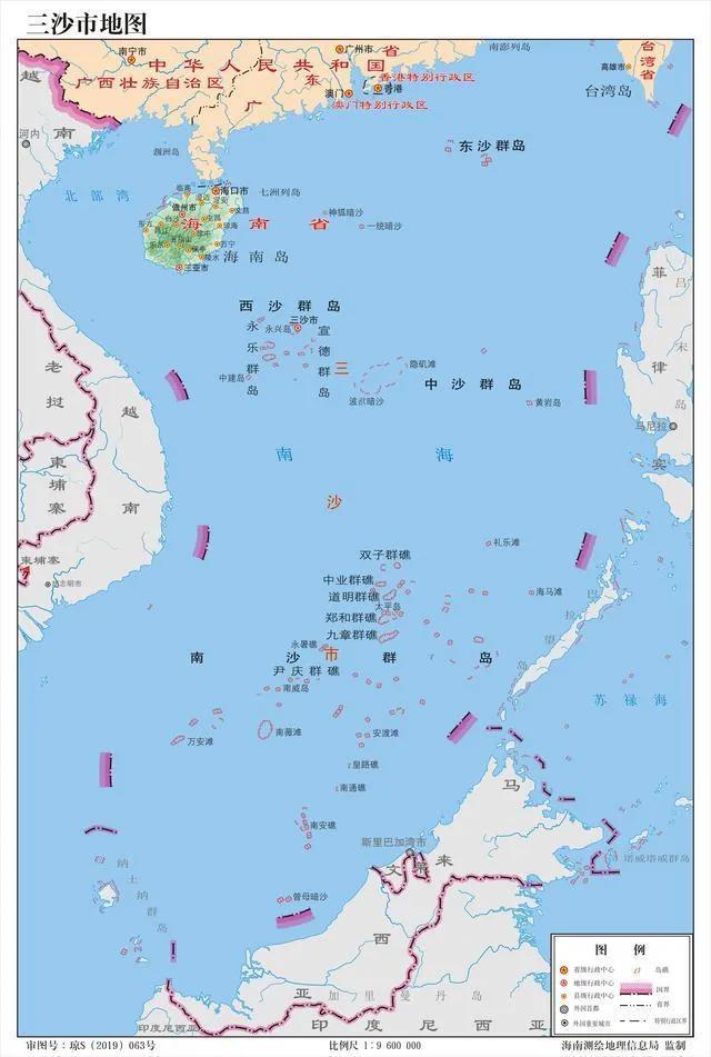 南海诸岛各国实际占领现状