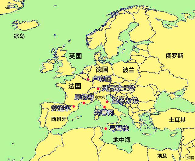 海岸线4公里的摩纳哥，人口1.8万却有16个州的帕劳，盘点微型国家