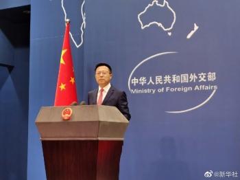 赵立坚：英国趋附某国封杀华为，损人不利己