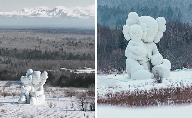 超浪漫的巨型雪雕亮相，“KAWS:HOLIDAY”第 8 站是中国长白山