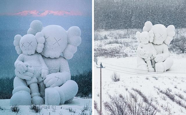 超浪漫的巨型雪雕亮相，“KAWS:HOLIDAY”第 8 站是中国长白山