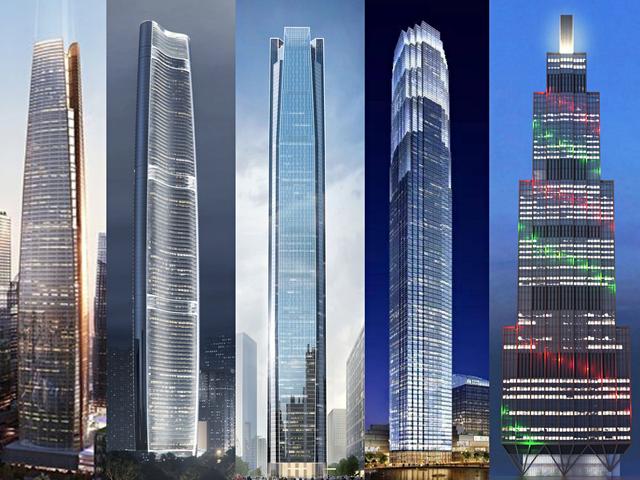 全球在建(核心筒已出地面)最高的十座摩天楼——中国绿地集团占半
