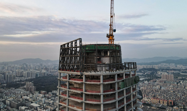 广州十座在建的超高层建筑——由亚洲最高纯钢结构摩天楼引领