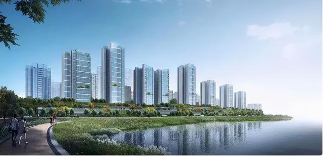 黄埔知识城「保利拾光年」头排正望九龙湖，一站式省级教育配套