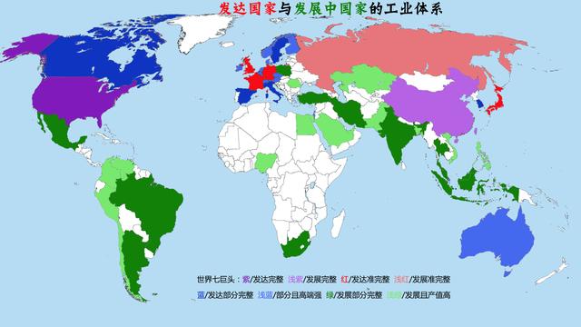 发展中国家的工业化，世界主要发展中国家的工业