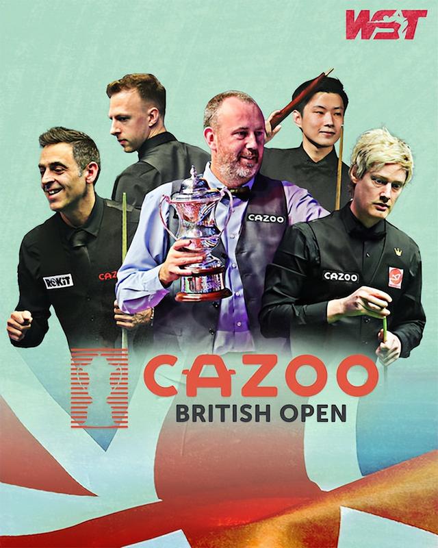 早报 | 在线汽车零售商Cazoo成为斯诺克英国公开赛主赞助商
