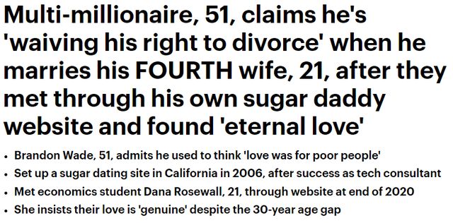 五旬亚裔富翁，四婚娶小30岁网恋嫩妻，称找到了真爱