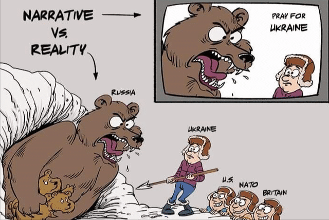 网上讽刺乌克兰和美国的漫画，一个比一个好玩