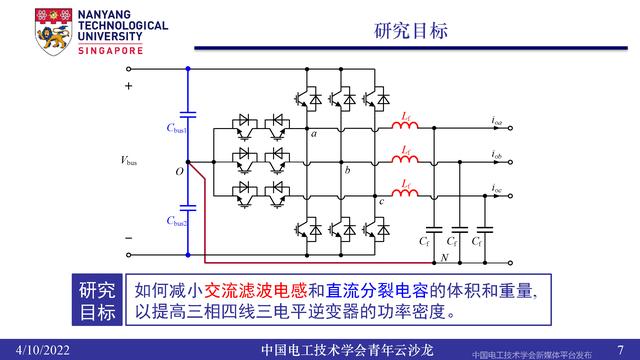 南洋理工张力：三电平逆变器的小型化、轻量化和无电解电容化技术