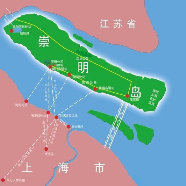 中国第三大岛崇明岛，为何会出现“一岛两省三县”的怪局面？