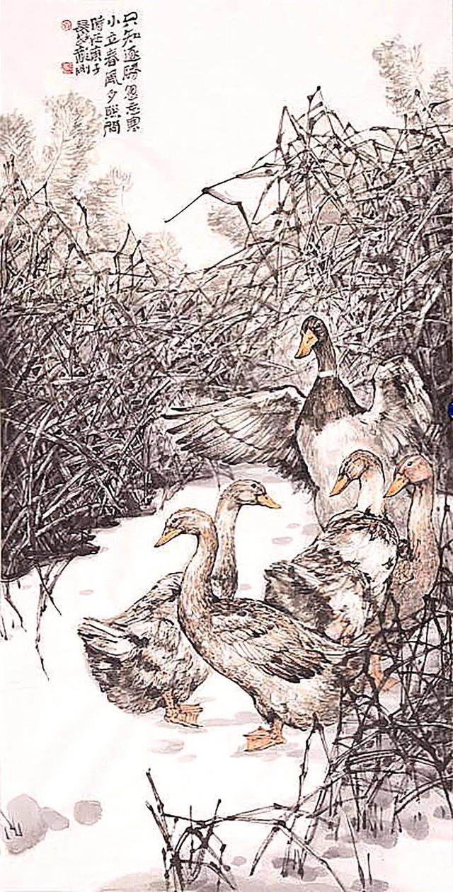 刘龙刚花鸟画作品欣赏