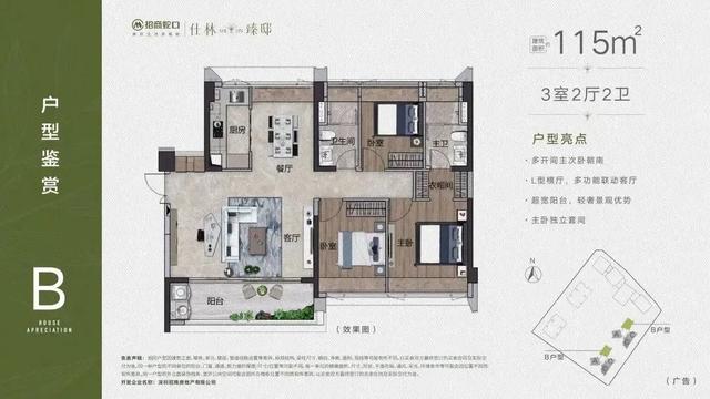 双地铁口《招商仕林臻邸》户型图曝光，花果山站、水湾站约300米