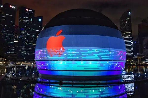 Apple韩国最大门店logo又玩出了花