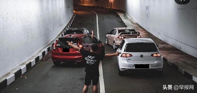 新加坡掀隧道停车拍“艺术照”歪风 交警：罪成可判坐牢
