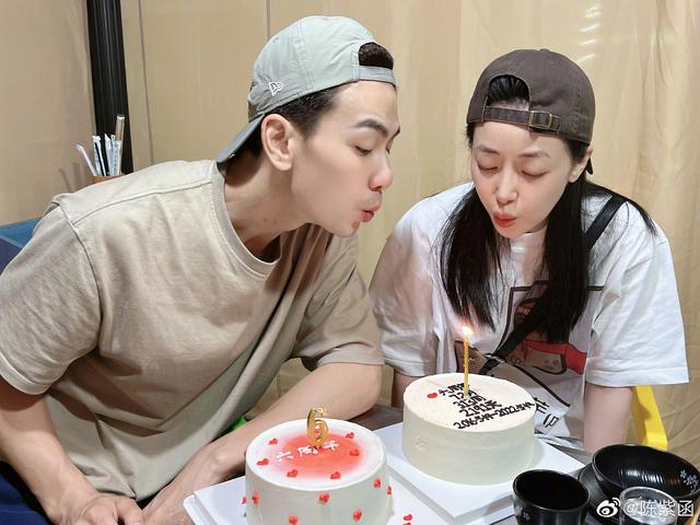 47岁陈紫函庆糖婚，小9岁老公送圣婴蛋糕疑催生，结婚六年无子女