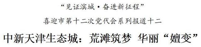 “见证滨城·奋进新征程”喜迎市第十二次党代会系列报道之十二 中新天津生态城：荒滩筑梦 华丽“嬗变”