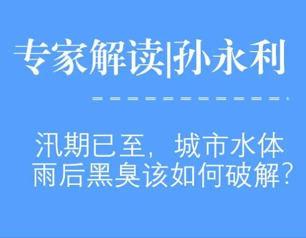 汛期已至，城市水体雨后黑臭问题该如何破解？