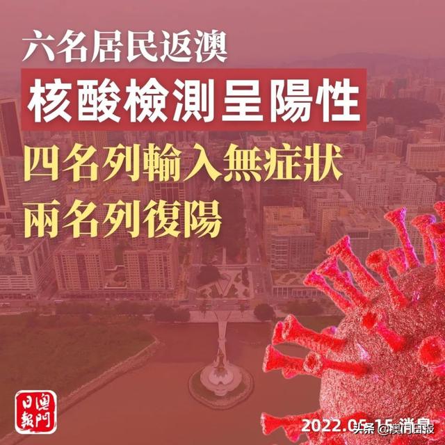六居民返澳核检阳性，四列输入无症状两复阳