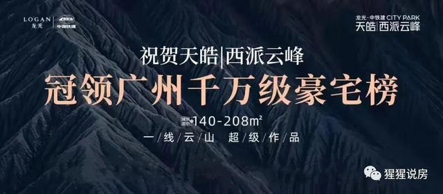 白云新城登峯之作 天皓西派云峰 建面140—210㎡一线云山大平层