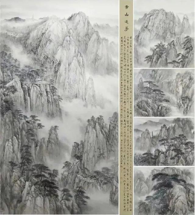 笔墨苍劲浑厚，构图大气深邃