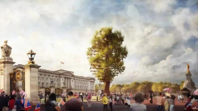 英女王70周年，Heatherwick又做了一棵树？网友：能有点新意吗？