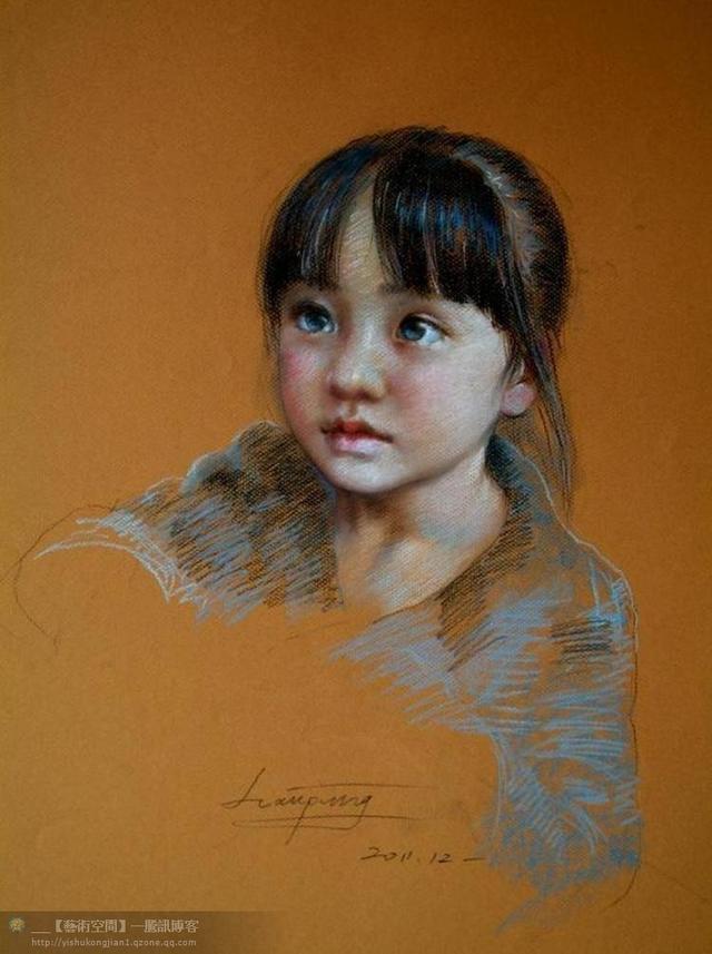 中国美术 素描速写篇（13）李旭萍 彩铅人物 作品欣赏