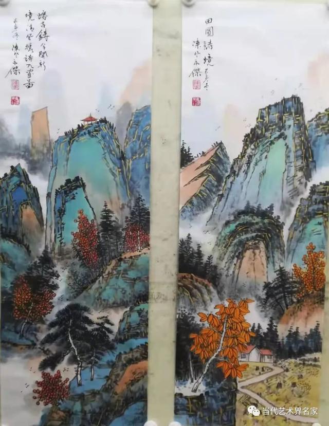 当代国画名家陈永杰：山水浩歌激苍茫 花鸟神韵溢清幽