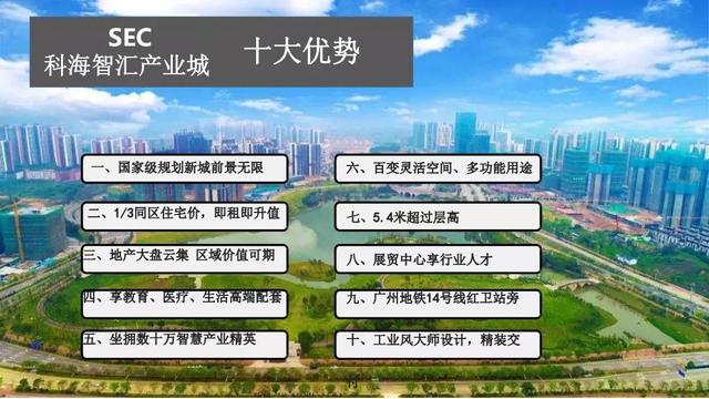 黄埔SEC科海智慧产业城信息 精装修包返租 单价5800起做房东