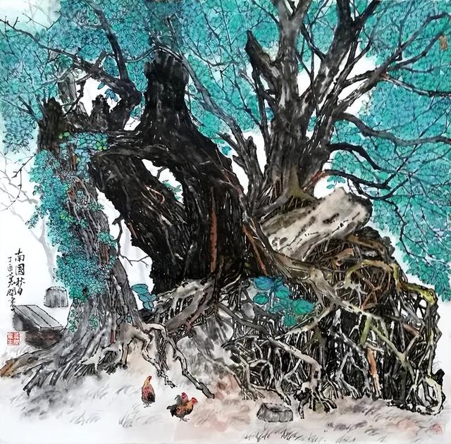 他的水乡田园画，有音乐般的感觉