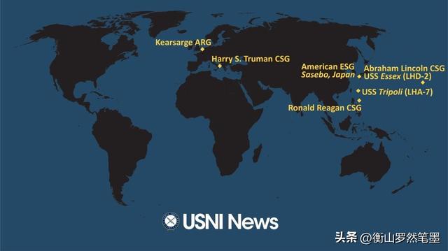 美国海军学会（USNI）：美国海军全球部署追踪 2022年8月1日