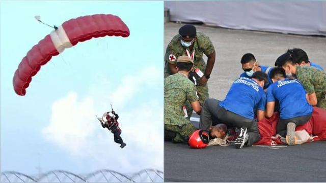 新加坡庆典硬着陆跳伞成员已接受医疗护理，新国防部长：情况稳定