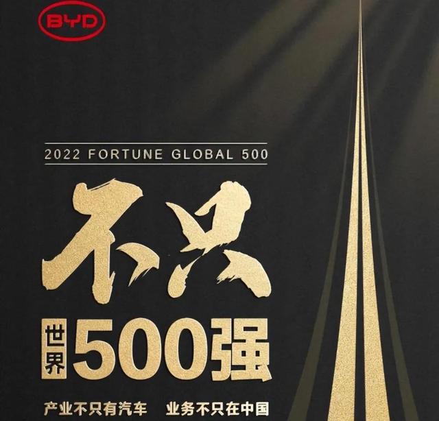 靠的是什么硬实力，比亚迪一路高歌猛进，登上世界500强榜单