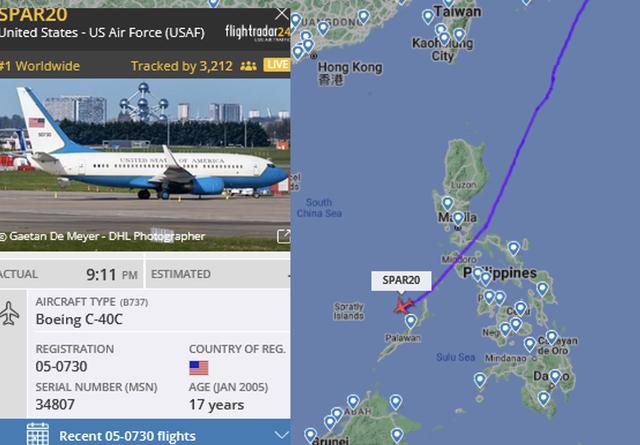 佩洛西专机或现“真假美猴王”，美国空军派另一架C-40到马来西亚