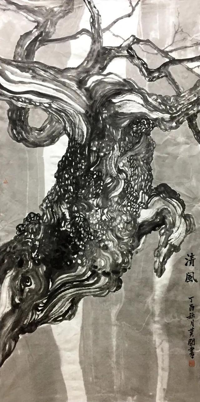 他的水乡田园画，有音乐般的感觉