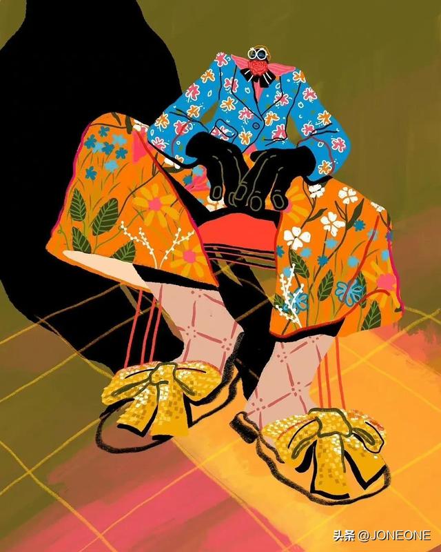 Kezia Gabriella 扭曲的图案、不寻常的视角和充满活力的色彩