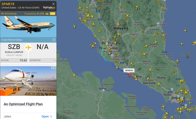 佩洛西专机已从马来西亚起飞前往台湾？有猜测认为可能采取障眼法