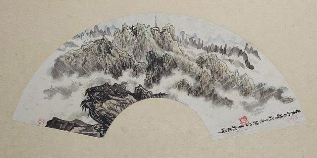 新加坡国际拍卖毛国伦杨正新程十发扇面