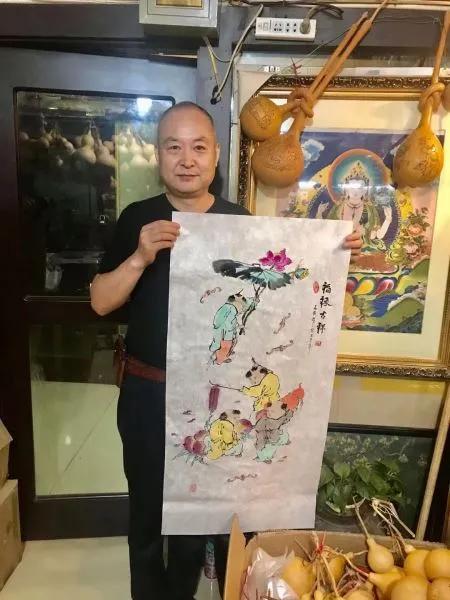 “葫芦王”的500罗汉图—记欧洲中国文化艺术研究会艺术家江永前