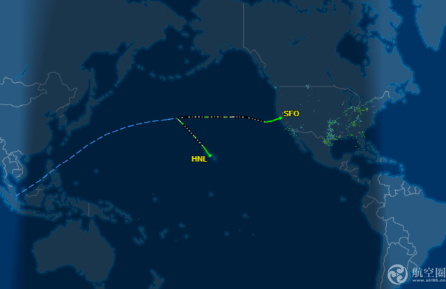 因一名乘客对花生过敏 美国飞新加坡航班被迫中途改道降落夏威夷
