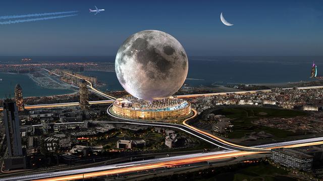 迪拜或将建巨型月球形建筑，“在地登月”可能成真？