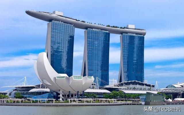 新加坡的天际线滨海湾金沙