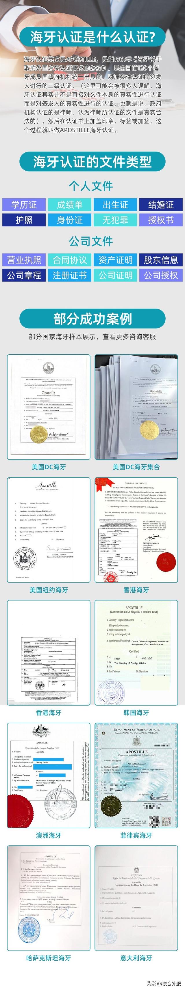 海牙认证香港美国英国澳大利亚新加坡西班牙韩国三级认证委托翻译