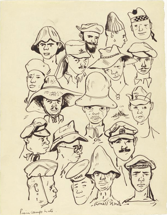 「岁月」英国画家罗纳德·塞尔在新加坡日军战俘营的生活记录