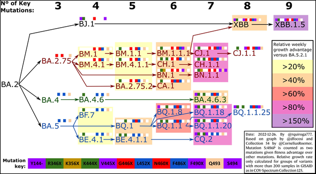 一周内感染占比超40%！XBB.1.5已成美国“头号流行株”，关键突变致最强“免疫逃逸”能力