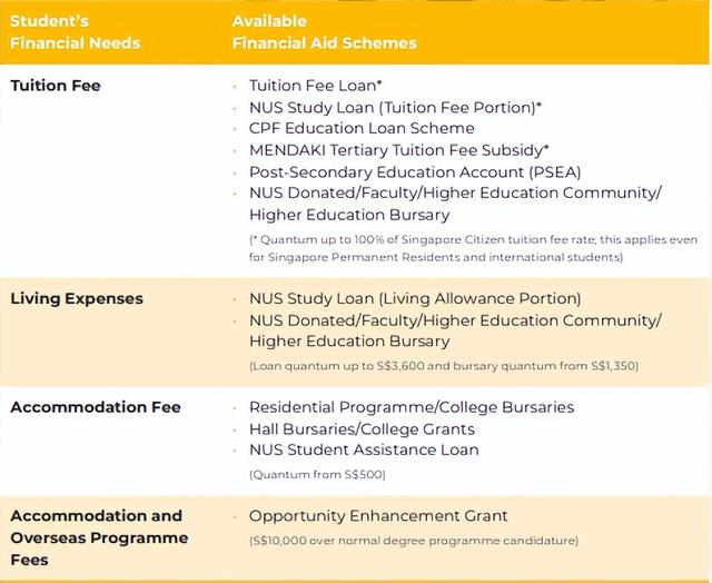 新加坡国立大学奖学金助学金简章发布！新生入学有哪些可以申请呢