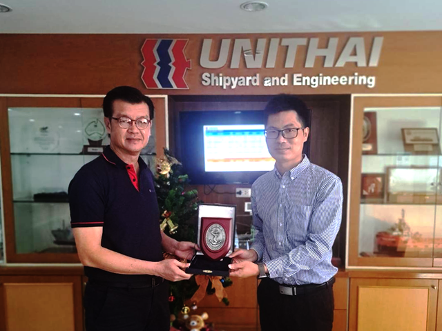 中国船级社香港分社拜访泰国Unithai集团修造船厂