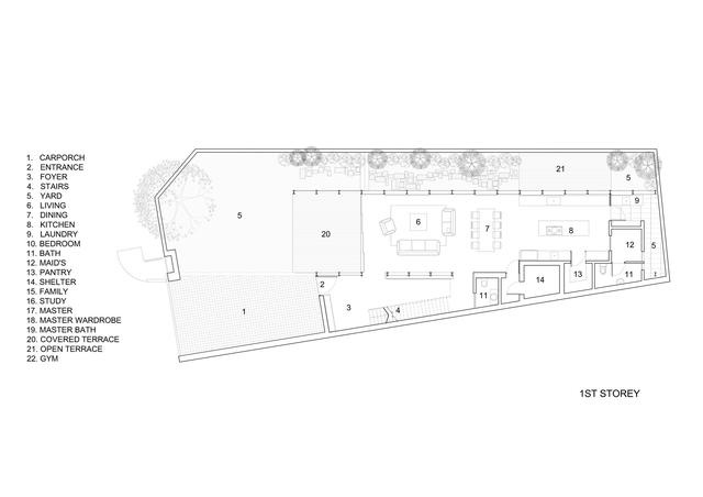 新加坡住宅别墅案例-Faber Terrace HYLA Architects （374m2）