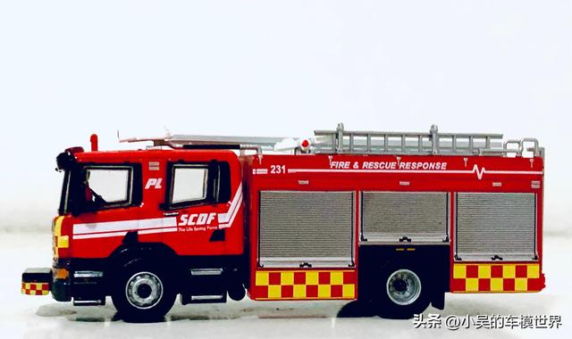 狮城救援先锋｜TlNY微影新加坡系列SG08 SCANlA P280新加坡SCDF泵车