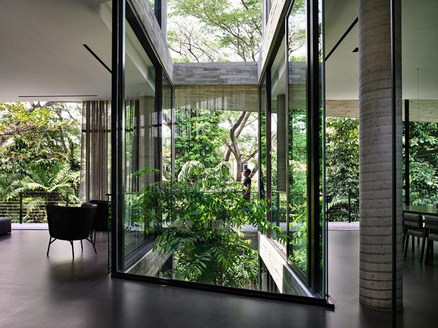 透着独特构造的飞动感，新加坡斯达克住宅