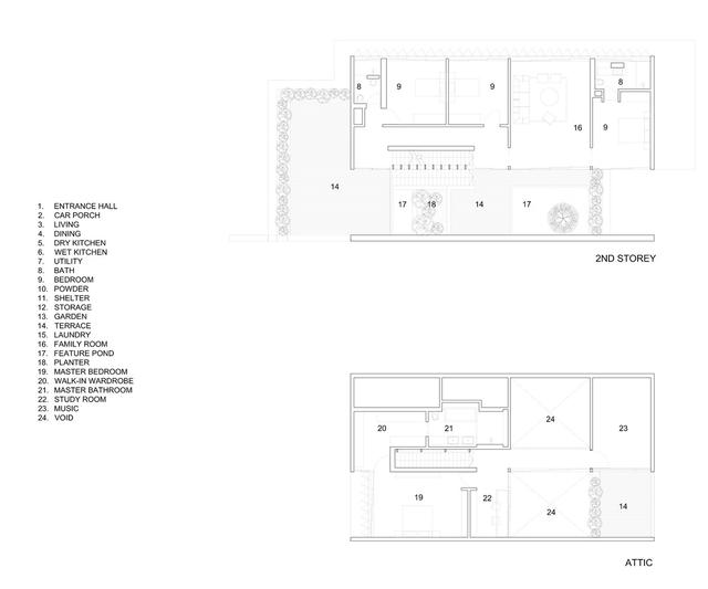 新加坡住宅别墅案例-Cascading Courts HYLA Architects （580m2）